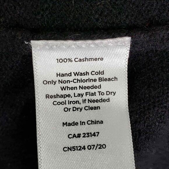 Talbots Sweater Womens Size Large L Black Cashmere Knit Cowl Neck Oversized - Picture 7 of 8